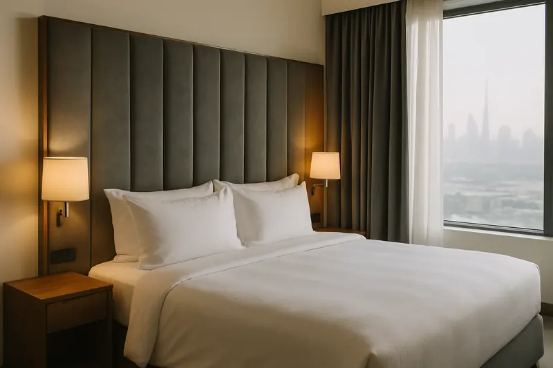 Channel-stitched headboard